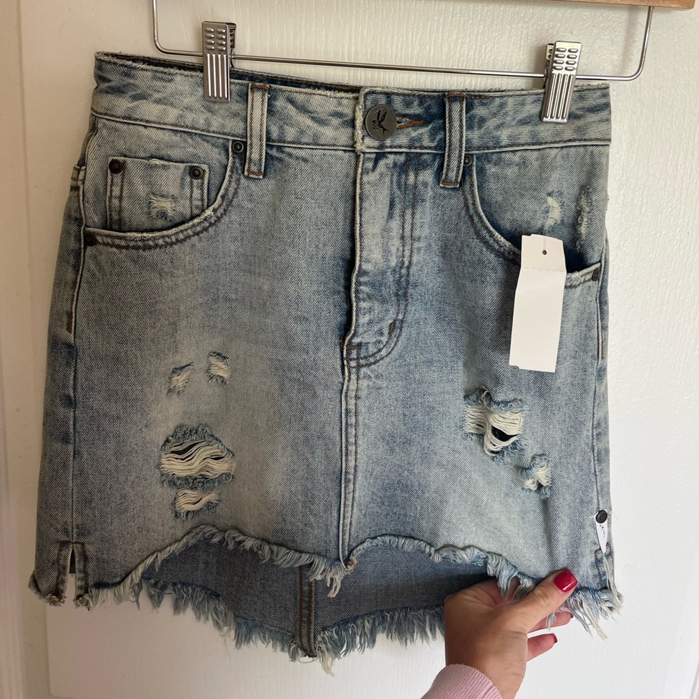 One Teaspoon Denim Skirt